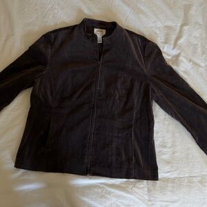 Talbots Rich Brown Velvet Jacket